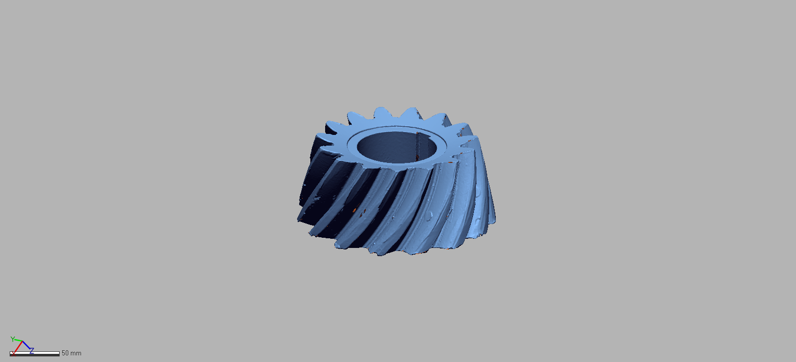 Final manufactured helical gear