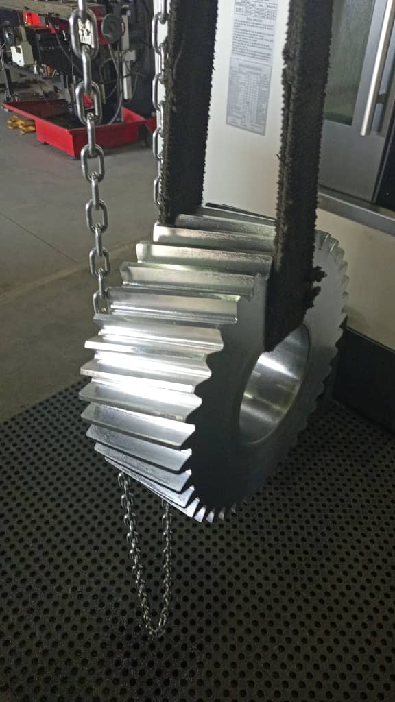 Original worn helical gear component